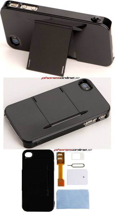 Armour4iPhone Multifunction Case Black for iPhone 4S/iPhone 4