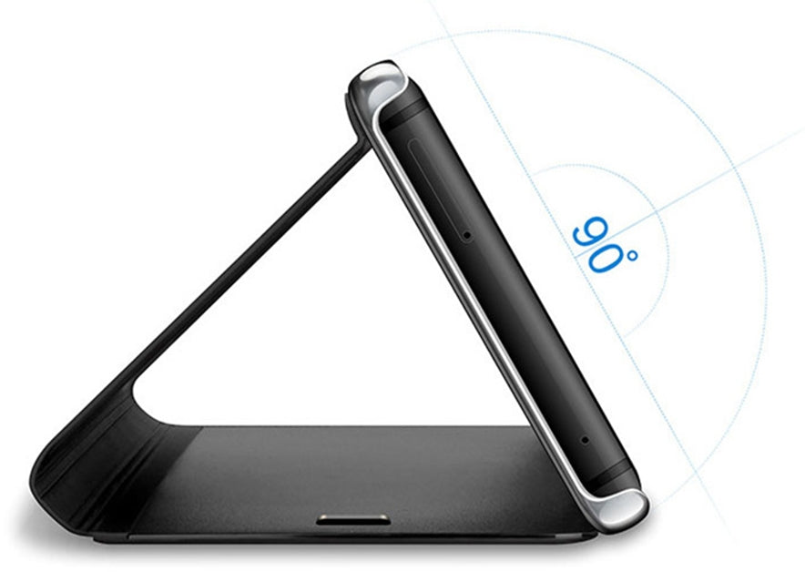 Samsung Galaxy A40 Clear View Wallet Case - Black