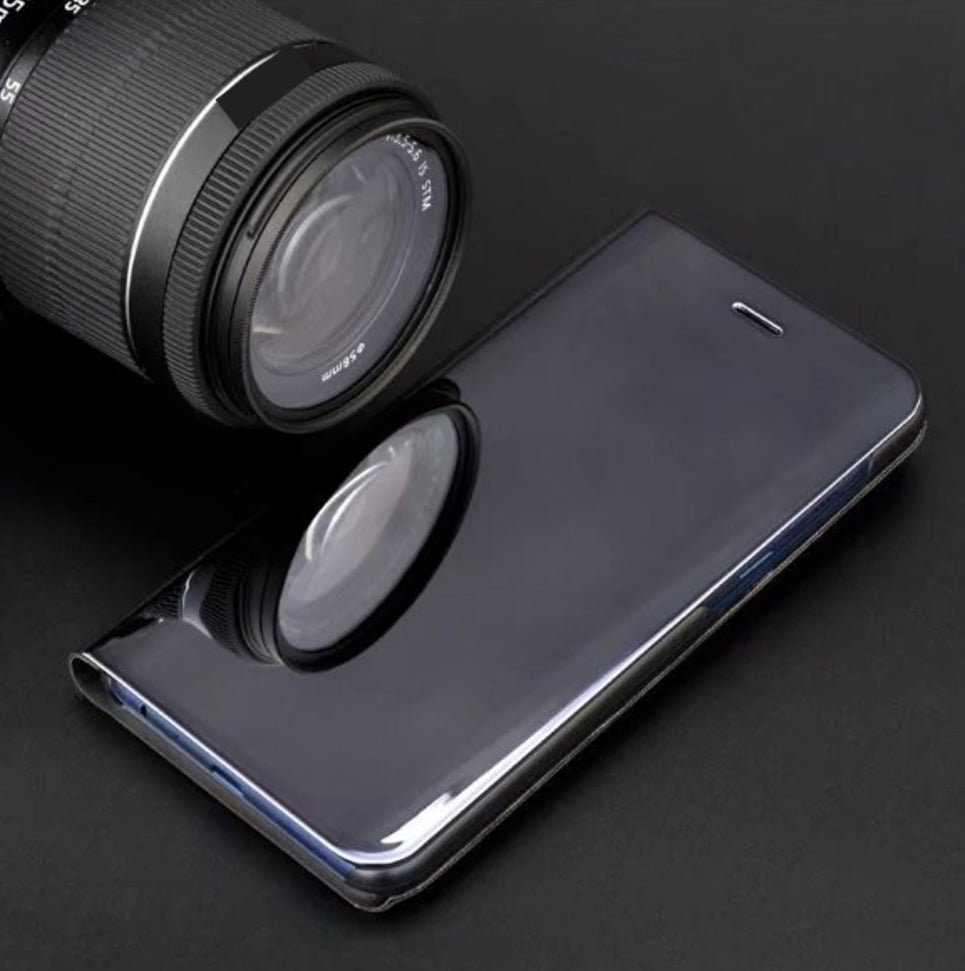 Samsung Galaxy A71 Clear View Wallet Case - Black