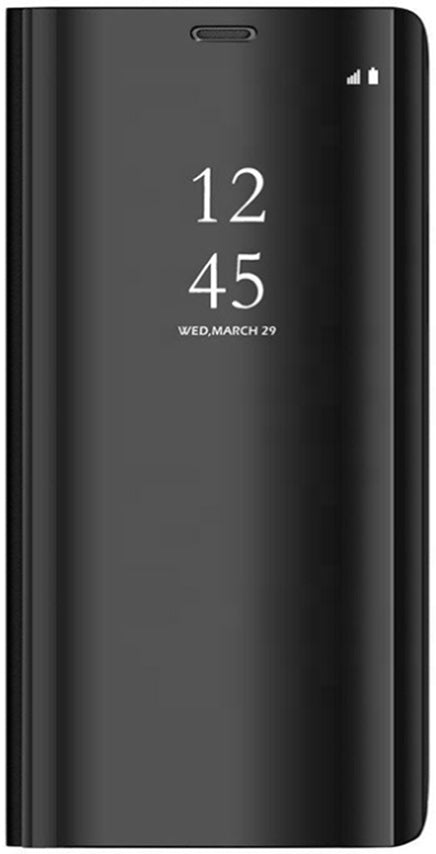 Samsung Galaxy A40 Clear View Wallet Case - Black