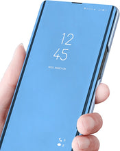 Load image into Gallery viewer, Huawei Y6 2019 Clear View Wallet Case - Blue