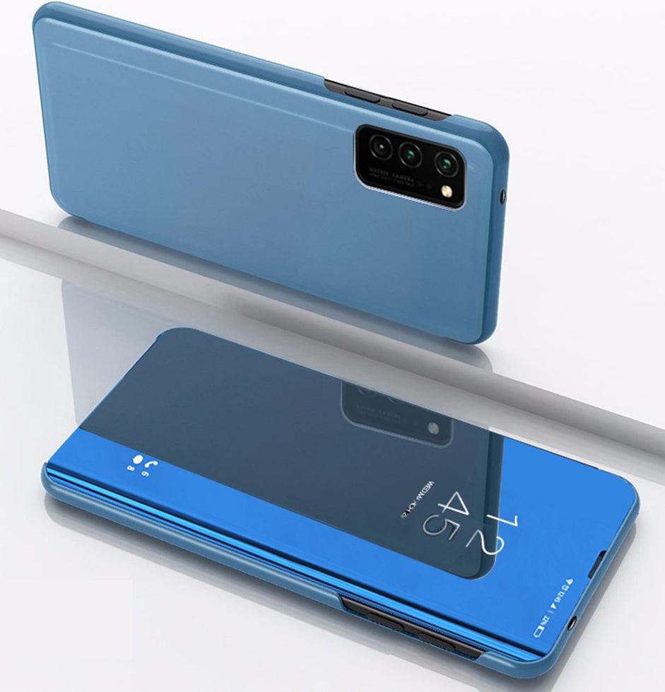 Huawei Y6 2019 Clear View Wallet Case - Blue