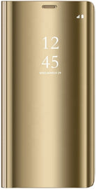 Samsung Galaxy A71 Clear View Wallet Case - Gold