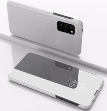 Load image into Gallery viewer, Huawei Y6 2019 Clear View Wallet Case - Silver
