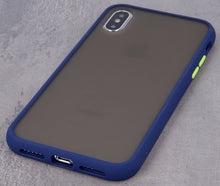 Load image into Gallery viewer, Apple iPhone SE 2 (2020) Hard Shell Coloured Buttons Cover - Blue