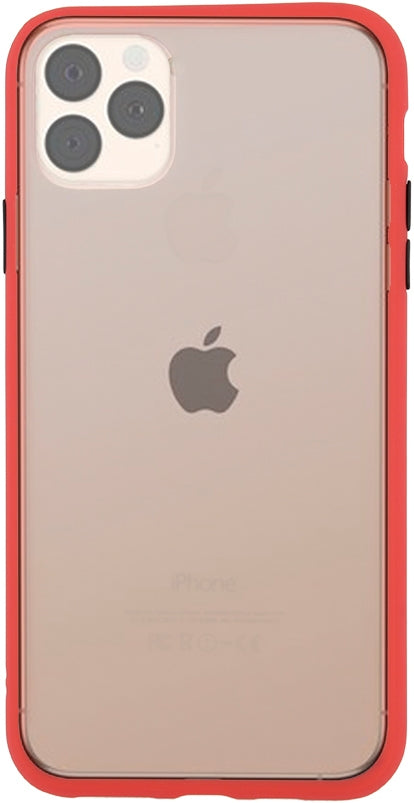 Apple iPhone 8 Hard Shell Coloured Buttons Cover - Red