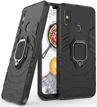 Load image into Gallery viewer, Samsung Galaxy A22 5G Defender Armor Rugged Case with Ring Holder - Black