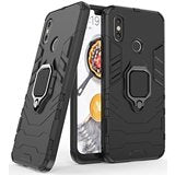 Samsung Galaxy A51 Defender Armor Rugged Case with Ring Holder - Black