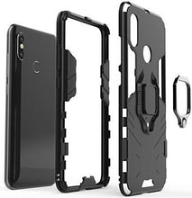 Load image into Gallery viewer, iPhone 13 Defender Armor Rugged Case with Ring Holder - Black
