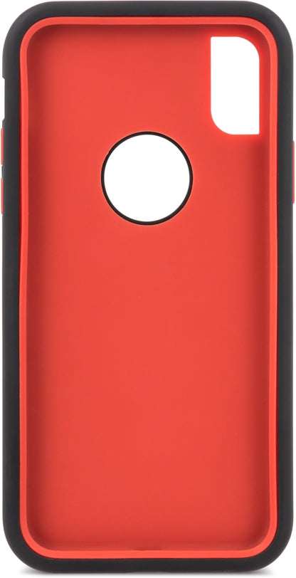 iPhone X Defender Rugged Case - Black/Red