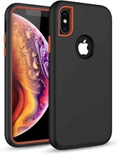 Load image into Gallery viewer, iPhone X Defender Rugged Case - Black/Red