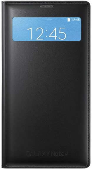 Genuine Samsung Galaxy Note 4 N910 S-View Folio Case EF-EN910FKE - Black