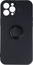 Load image into Gallery viewer, Samsung Galaxy A03s Finger Grip Protective Silicon Cover - Black