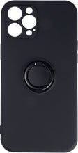 Load image into Gallery viewer, iPhone 13 Finger Grip Ring Holder Silicon Cover - Black