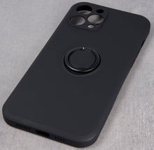 Load image into Gallery viewer, Samsung Galaxy A03s Finger Grip Protective Silicon Cover - Black