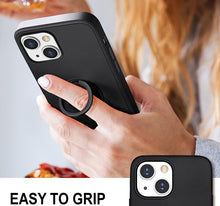 Load image into Gallery viewer, Copy of iPhone 13 Pro Finger Grip Ring Holder Silicon Cover - Black