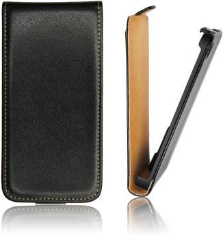 Samsung Galaxy S4 Mini i9195 Slim Flip Case Black by ForCell