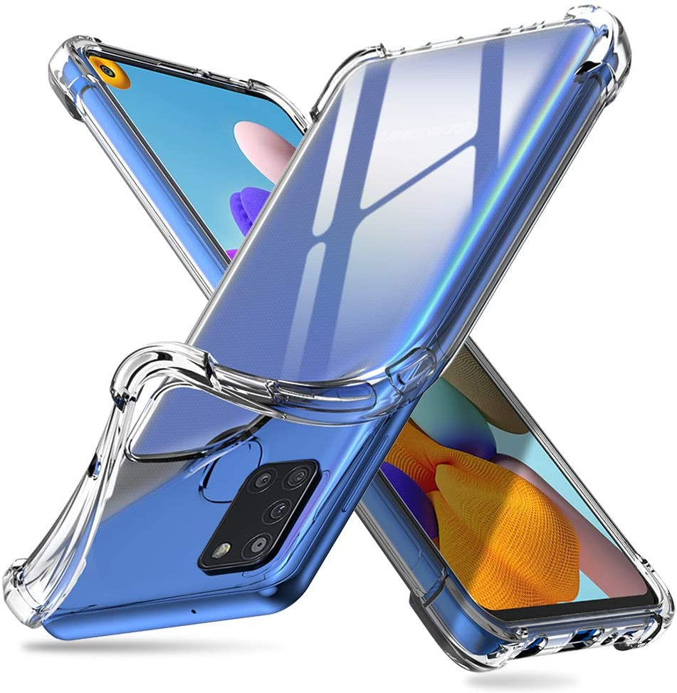 Samsung Galaxy A21s Gel Bumper Shock Proof Cover - Transparent