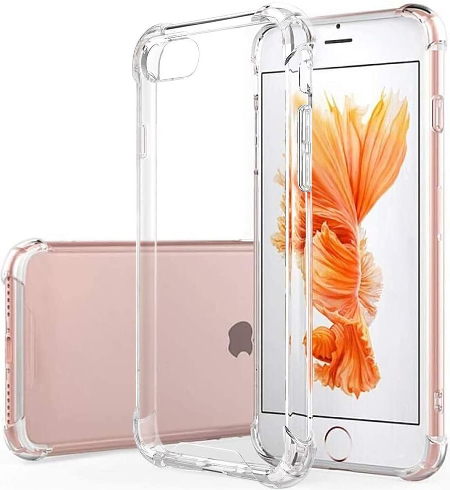 Apple iPhone SE 2 (2020) Gel Bumper Shockproof Cover -  Clear Transparent