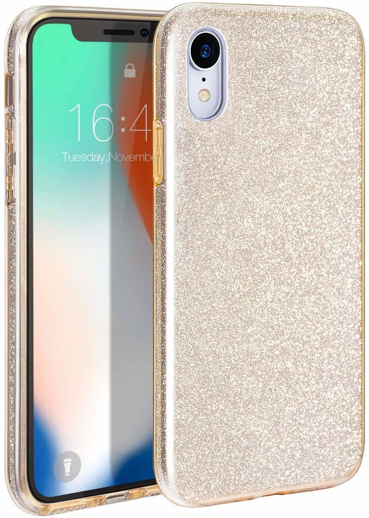 Samsung Galaxy A21s Glitter Cover - Gold
