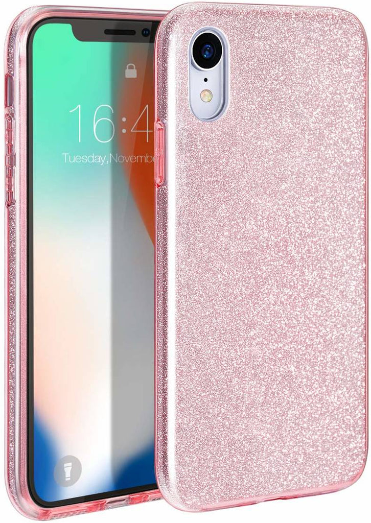 Samsung Galaxy A21s Glitter Cover - Pink