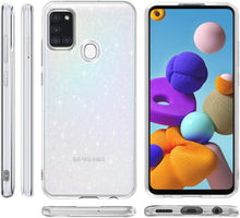 Load image into Gallery viewer, Samsung Galaxy A41 Glitter Gel Cover - Silver