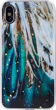 Load image into Gallery viewer, Apple iPhone 13 Glitter Cover - Green Feathers