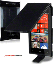 Load image into Gallery viewer, HTC 8X Flip Case Black