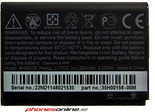 HTC BA S570 Battery for ChaCha