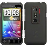 Load image into Gallery viewer, HTC Evo 3D Frosted Hard Gel Back Cover Black