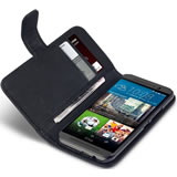 HTC One M9 Wallet Case - Black