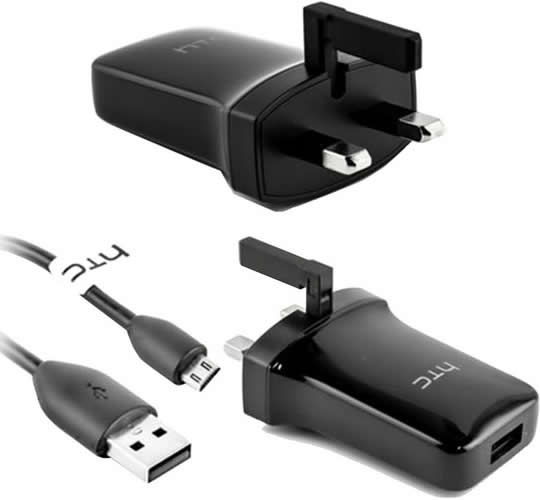 HTC TC P900 USB 3-Pin Fast Charger with Data Cable
