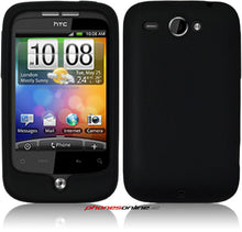 Load image into Gallery viewer, HTC Wildfire Silicon Skin Black