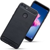 Load image into Gallery viewer, Huawei P Smart Carbon Fibre Gel Cover - Black