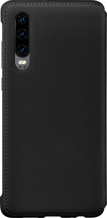 Huawei P30 Official Flip Wallet Cover - Black