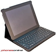 Load image into Gallery viewer, iPad 3 Leather Bluetooth Case Black