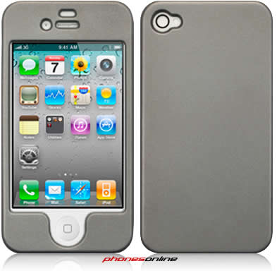iPhone 4 / 4S Grey Hard Shell Protective Case