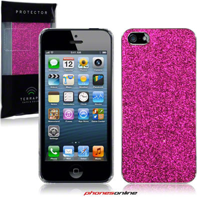 Apple iPhone 5 Pink Glitter Back Cover