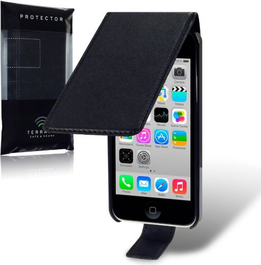 Apple iPhone 5C Flip Case - Black