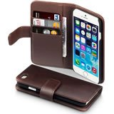 Load image into Gallery viewer, Apple iPhone 6 / 6S Genuine Leather Wallet Case - Brown