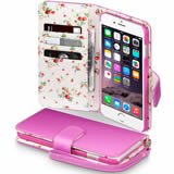 Apple iPhone 6 Plus / 6S Plus Wallet Case - Pink/Floral
