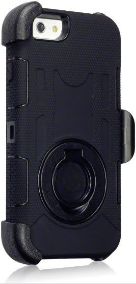 iPhone 6 / 6S Rugged Case with Belt Clip - Black