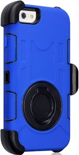 iPhone 6 / 6S Rugged Case with Belt Holder - Blue