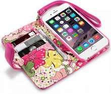 Load image into Gallery viewer, iPhone 8 Wallet Case - Pink / Floral