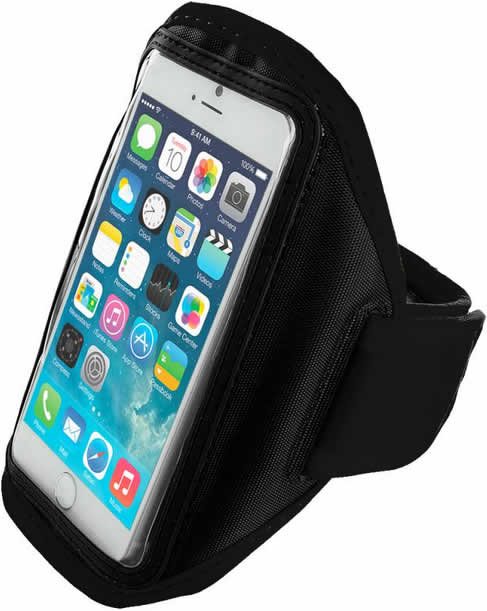 Universal Sports Armband (Up to 6.2 inches) Case - Black