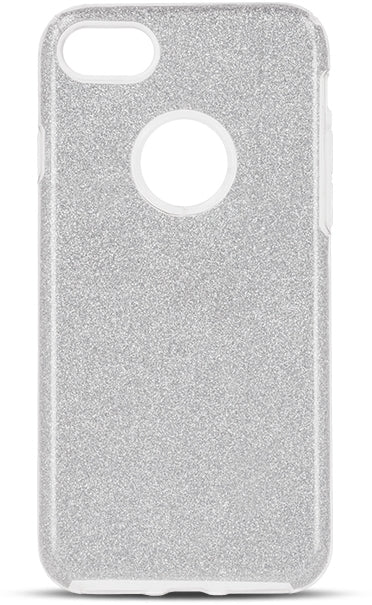 iPhone 8 Glitter Cover - Silver