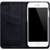 Apple iPhone X Real Leather Wallet Case - Black