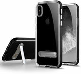Apple iPhone XS Gel Case With Stand - Clear/Black