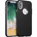Load image into Gallery viewer, Apple iPhone XS TPU Rubberised Case - Black/Silver