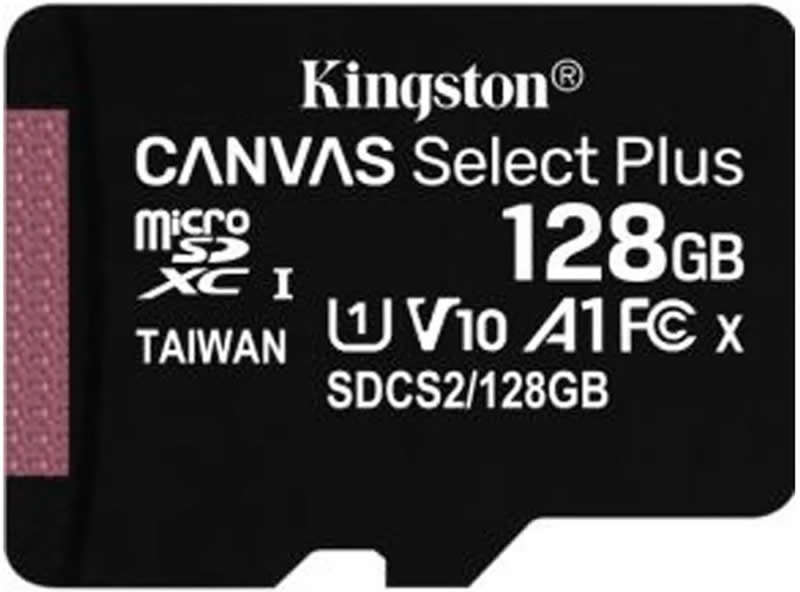 Kingston 128GB MicroSD (microSDXC) Memory Card